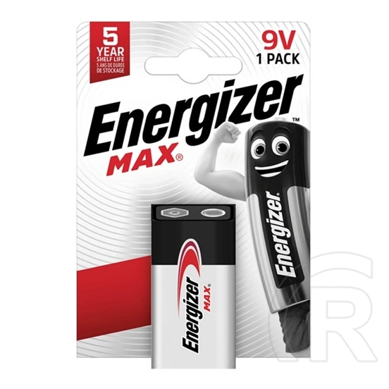 Energizer max tartós elem (6lr61, 9v, alkáli) 1db/csomag