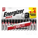 Energizer max tartós elem (aa, lr06, 1.5v, alkáli) 12db/csomag