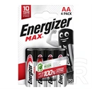 Energizer max tartós elem (aa, lr06, 1.5v, alkáli) 4db/csomag