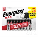 Energizer max tartós elem (aa, lr06, 1.5v, alkáli) 8db/csomag