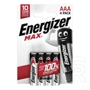 Energizer max tartós elem (aaa, lr03, 1.5v, alkáli) 4db/csomag
