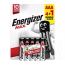 Energizer max tartós elem (aaa, lr03, 1.5v, alkáli) 5db/csomag