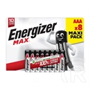 Energizer max tartós elem (aaa, lr03, 1.5v, alkáli) 8db/csomag