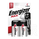 Energizer max tartós elem (c, lr14, 1.5v, alkáli) 2db/csomag