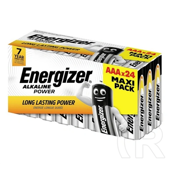 Energizer power tartós elem (aaa, 1.5v, alkáli) 24db/csomag