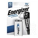 Energizer ultimate lithium tartós elem (6lr61, 9v, lítium) 1db/csomag