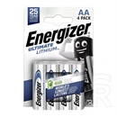 Energizer ultimate lithium tartós elem (aa, lr06, 1.5v, lítium) 4db/csomag