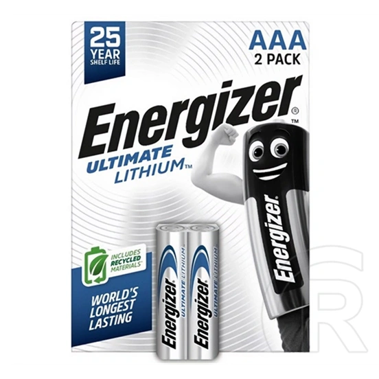Energizer ultimate lithium tartós elem (aaa, lr03, 1.5v, lítium) 2db/csomag