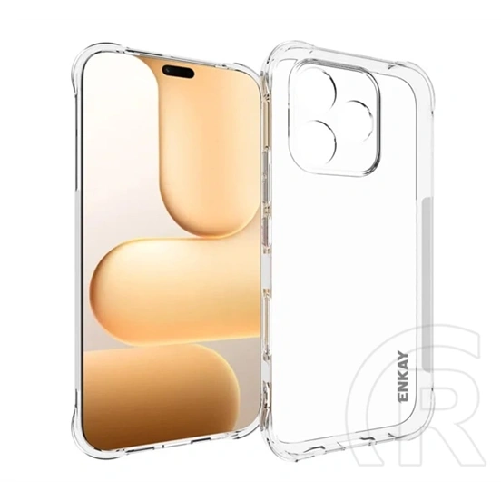 Enkay Honor 600 Lite szilikon telefonvédő (ütésállóság, légpárnás sarok) átlátszó