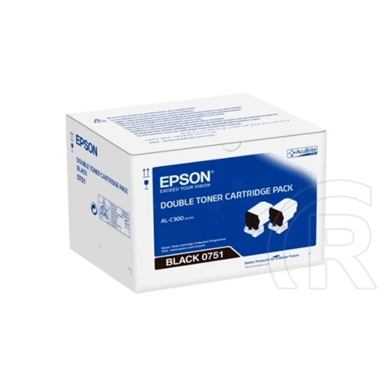 Epson C300 toner (2x7.300 oldal, fekete)