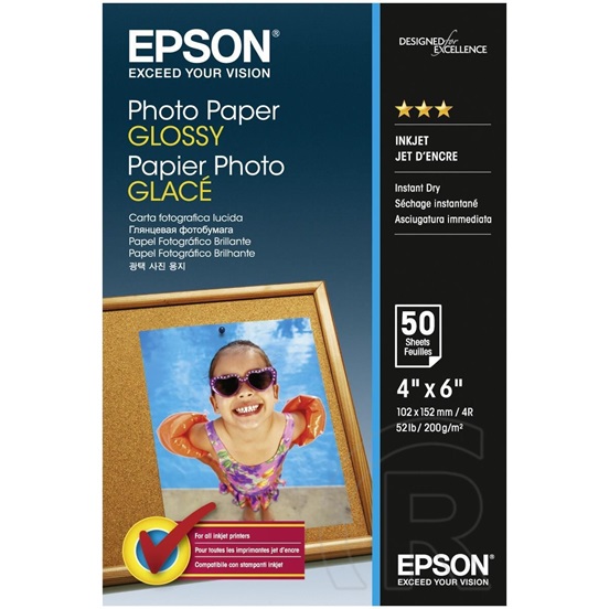 Epson fényes fotópapír 10x15 cm 50 lap