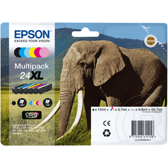 Epson patron 24XL Multipack (B/C/LC/Y/M/LM)