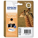 Epson patron T0711H Twin pack (fekete)