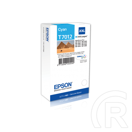 Epson patron T7012 XXL (ciánkék)