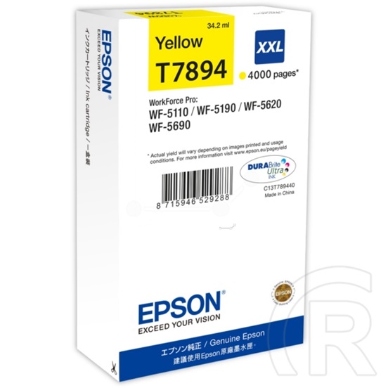 Epson patron T7894 XXL (sárga)