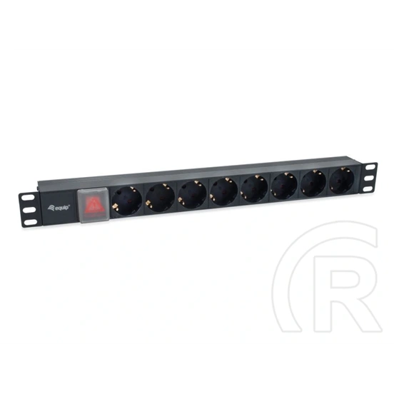 Equip PDU (C14, 19", 1U, 8xSchuko, kapcsoló, 1,8 m)