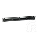 Equip Patch panel (24 port, Cat5e, 1U, árnyékolatlan, fekete)