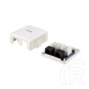Equip RJ45 fali aljzat 2x CAT5E fehér