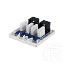 Equip RJ45 fali aljzat 2x CAT5E fehér