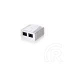 Equip RJ45 fali aljzat 2x CAT6 fehér