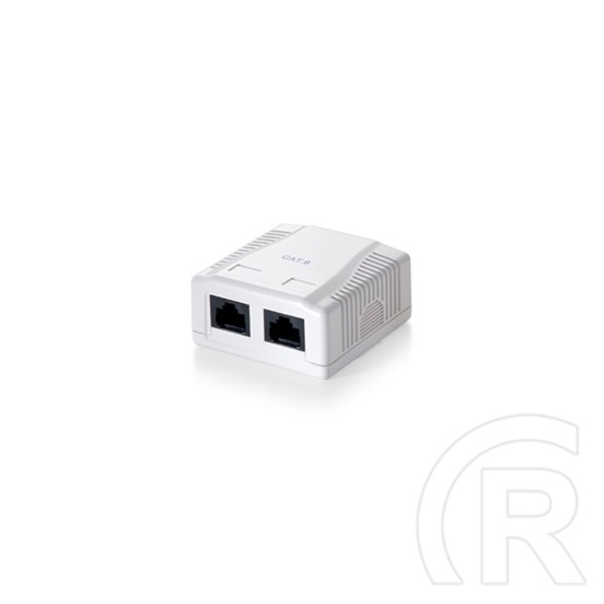 Equip RJ45 fali aljzat 2x CAT6 fehér