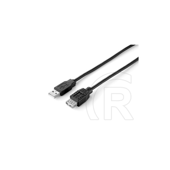 Equip USB 2.0 hosszabbító kábel (A-A, 1,8 m, fekete)