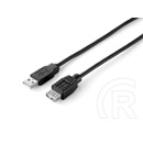 Equip USB 2.0 hosszabbító kábel (A-A, 1,8 m, fekete)