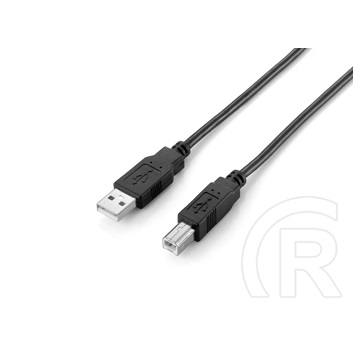 Equip USB 2.0 kábel (A-B, 1 m, fekete)