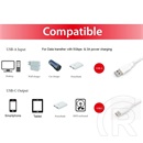 Equip USB 3.2 kábel (A dugó / Type-C dugó, 2 m)
