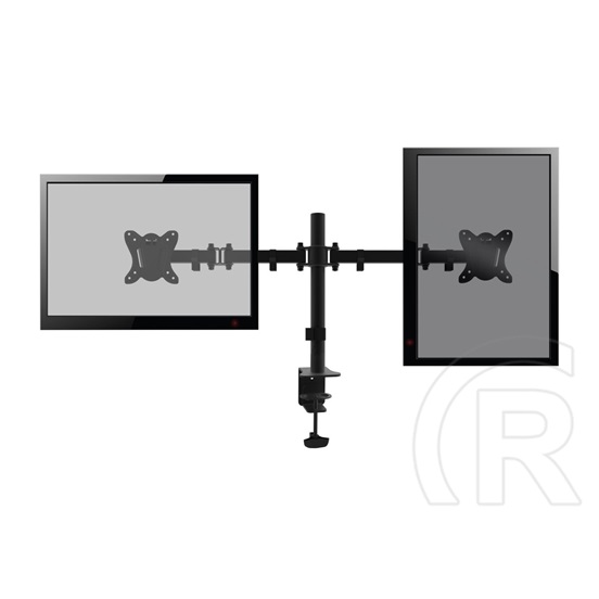 Equip asztali monitor tartó (13"-27", 2 monitor, dönthető, forgatható, fekete)