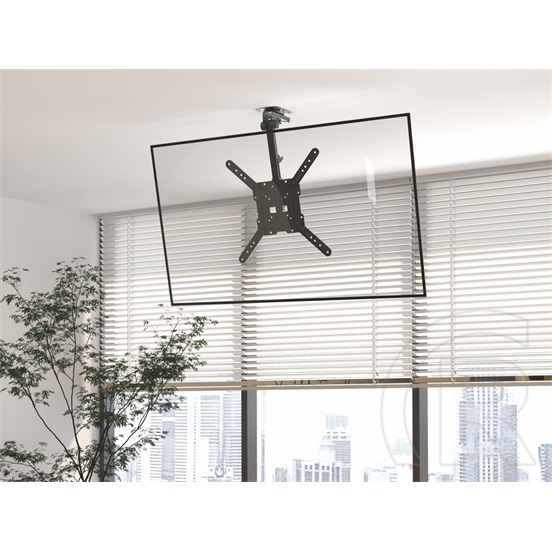 Equip mennyezeti konzol (23"-55", dönthető, Max.: 20 kg, VESA 400, fekete)