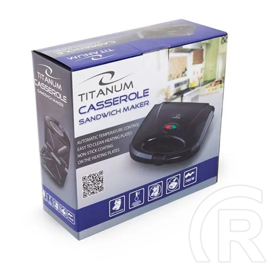 Esperanza Titanum CASSEROLE szendvicssütő (fekete)