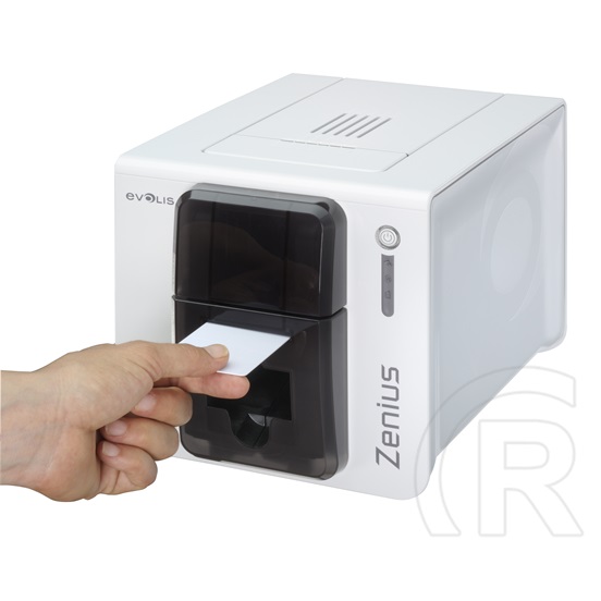 Evolis Zenius Classic egyoldalas kártyanyomtató opciók nélkül, USB, bővíthető (fehér-barna)