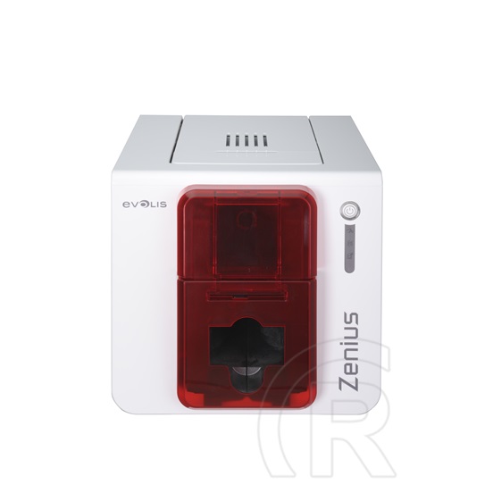 Evolis Zenius Classic egyoldalas kártyanyomtató opciók nélkül, USB, bővíthető (fehér-piros)