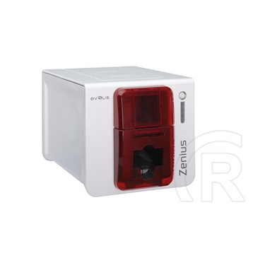 Evolis Zenius Classic egyoldalas kártyanyomtató (USB, fehér-piros)
