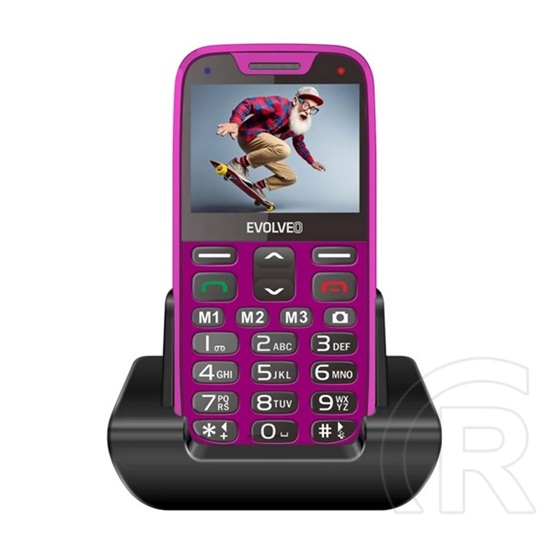 Evolveo EP-601 EasyPhone XR ep-601 easyphone xr mobiltelefon rózsaszín