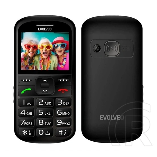 Evolveo EasyPhone XS mobiltelefon (2,2", microSDHC, Type-C, rádió, numerikus billentyűzet, víz- és ütésálló, SOS gomb, f