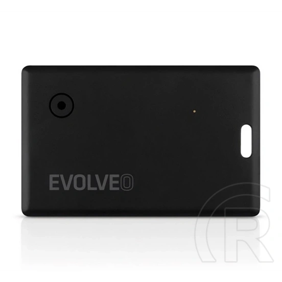 Evolveo trackcard bluetooth nyomkövető (kulcstartóra, táskára, valós idejű nyomkövetés, ios kompatibilis) fekete