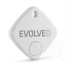 Evolveo tracktag bluetooth nyomkövető (kulcstartóra, táskára, valós idejű nyomkövetés, ios kompatibilis) fehér