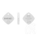 Evolveo tracktag bluetooth nyomkövető (kulcstartóra, táskára, valós idejű nyomkövetés, ios kompatibilis) fehér