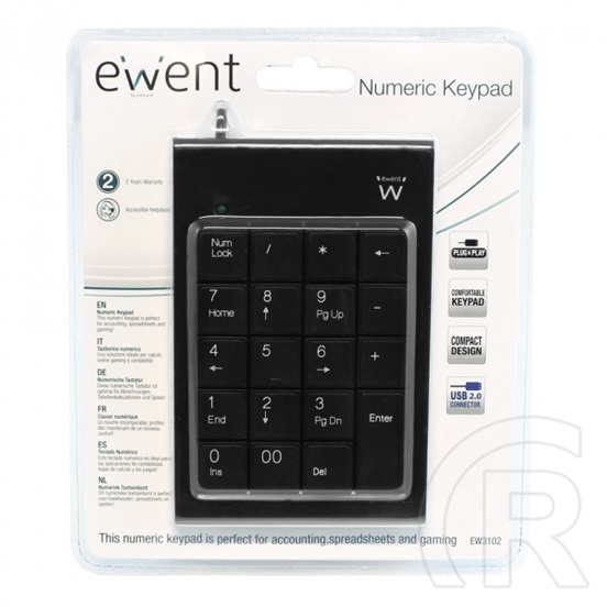 Ewent EW3102 numerikus pad (fekete)