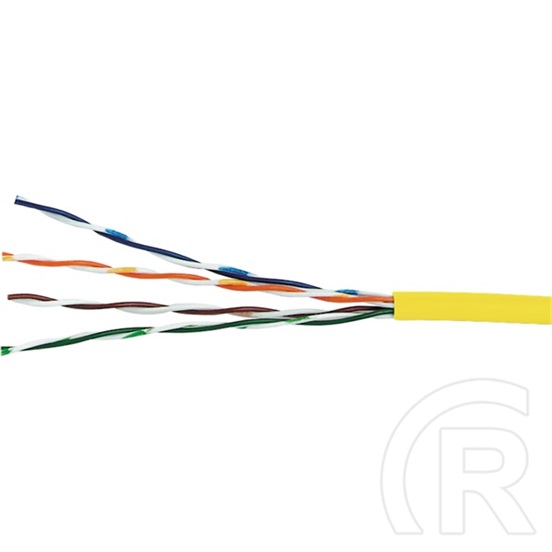Excel UTP CAT5e patch kábel (305 m, 24 AWG, PVC köpeny, sárga)