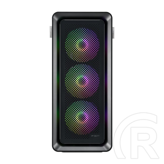 FSP CUT593P (táp nélküli, ATX, ablakos, Mid Tower, fekete) + cable management