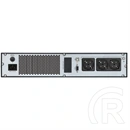 FSP Champ 1000VA (900W, LCD, menedzselhető, USB 2.0, soros port, 3x CEE7 aljzat, rack)