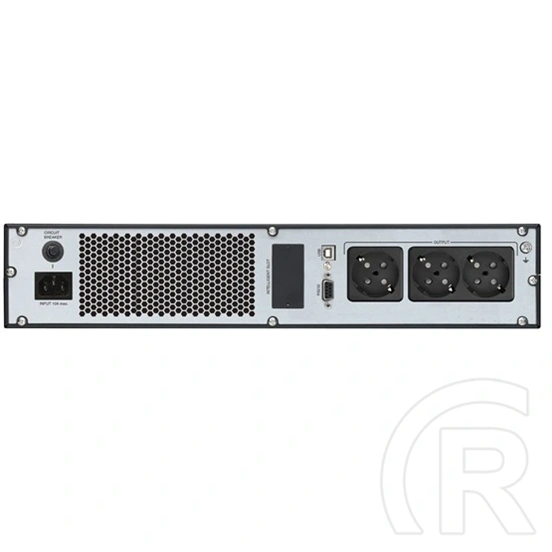 FSP Champ 1000VA (900W, LCD, menedzselhető, USB 2.0, soros port, 3x CEE7 aljzat, rack)