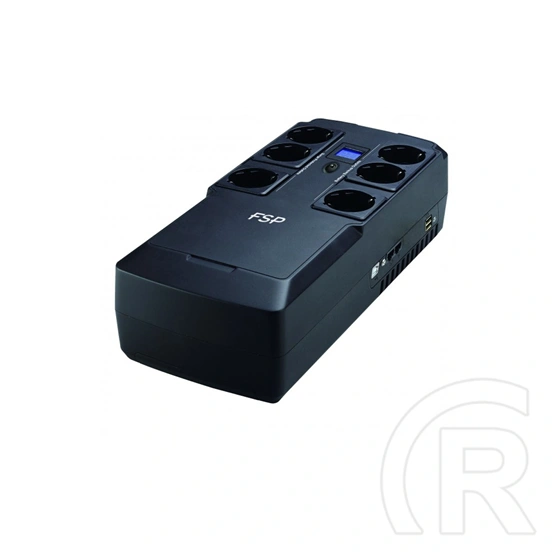 FSP Nano FIT UPS (800 VA, 480 W, LCD, RJ45, USB 2.0, 6× CEE7 aljzat)