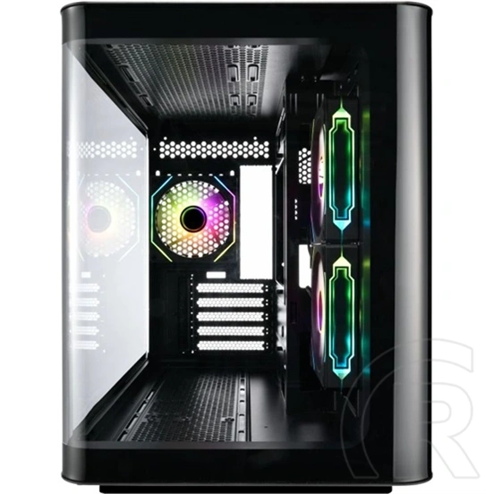 FSP S380 (midi torony, ATX, ablakos, fekete)