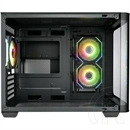 FSP S380 (midi torony, ATX, ablakos, fekete)