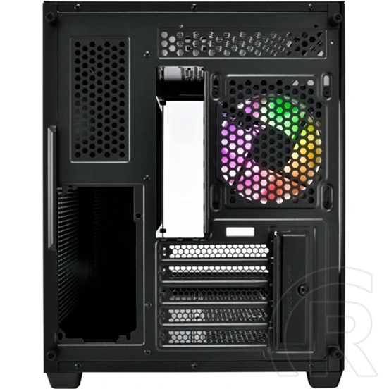 FSP S380 (midi torony, ATX, ablakos, fekete)