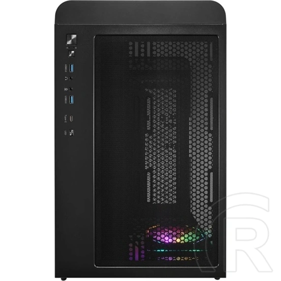 FSP S380 (midi torony, ATX, ablakos, fekete)